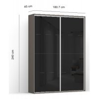 DRESSING LEX 181-240-45 B GRI/CZP